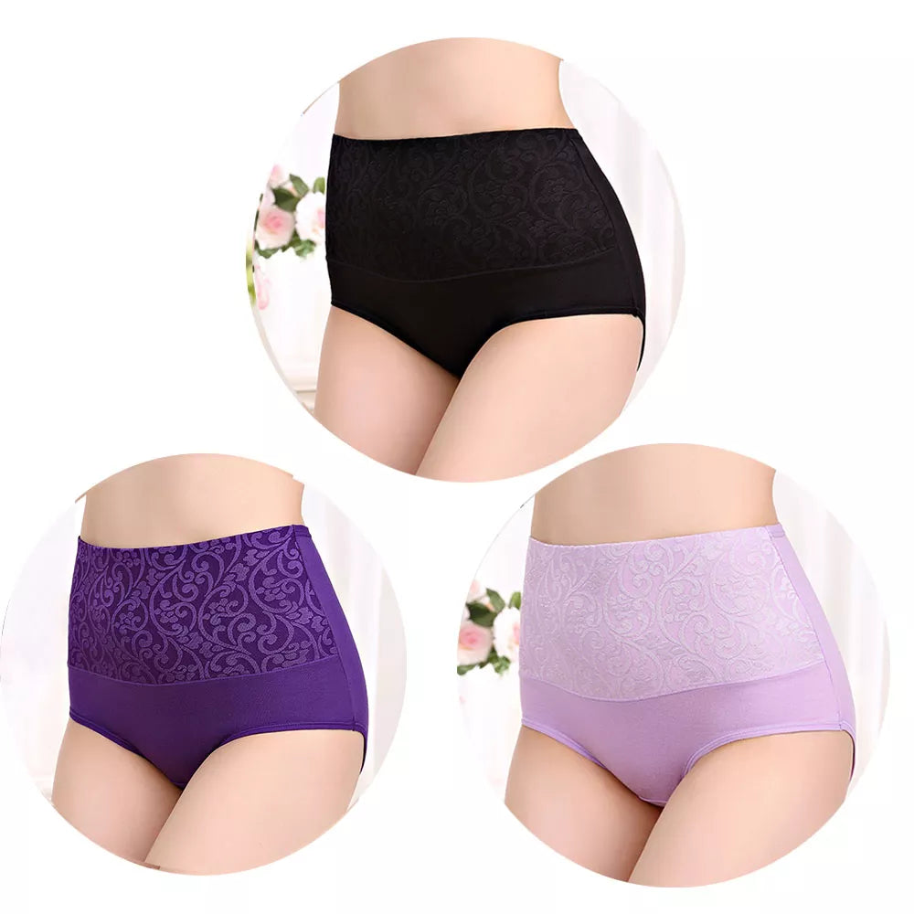 3Pcs/Lot Women's Underwear Cotton Panties For Female Plus Size